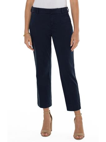 LIVERPOOL JEANS - Kelsey Trouser With Side Slit federal navy