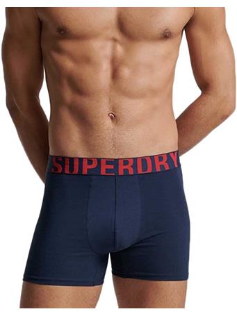 SUPERDRY - Trunk Logo Double Pack NVY/RED