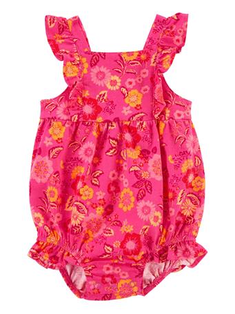 CARTER'S - Baby Floral Bubble Romper PINK