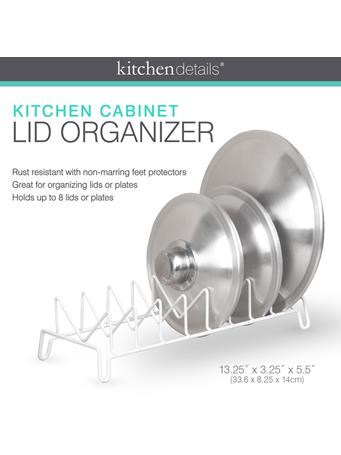 KITCHEN DETAILS - Lid Organiser WHITE