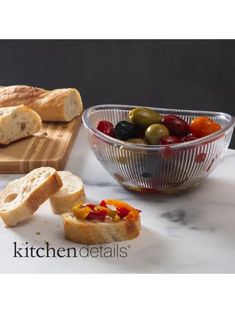 KITCHEN DETAILS - Acrylic Ribbed Bowl  ASSORTED