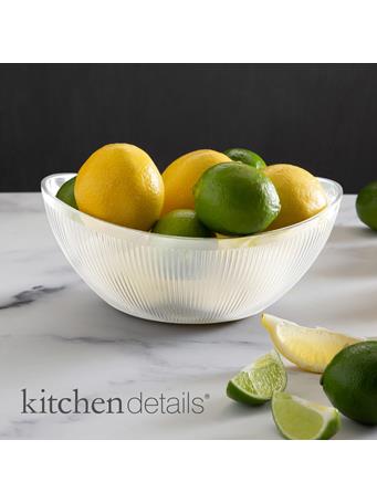 KITCHEN DETAILS - Oval Ribbed Acrylic Bowl  ASSORTED