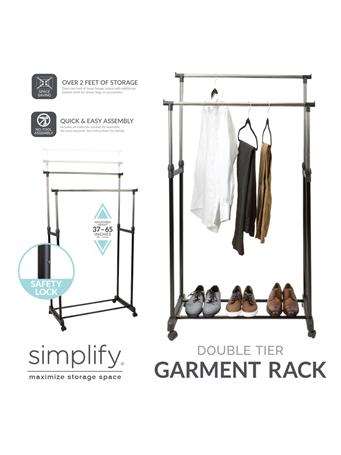 SIMPLIFY - Double Garment Rack NO COLOR