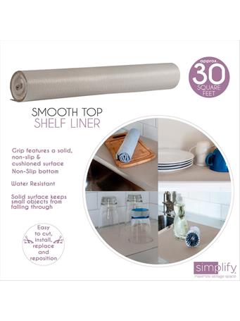 KENNEDY INTERNATIONAL - Smooth Surface Shelf Liner 20"x 17.5ft Taupe TAUPE