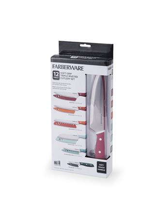 FARBERWARE - Soft Grip 12 Piece Knife Set MULTI