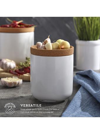 KAMENSTEIN - Ceramic Cork Garlic Keeper WHITE