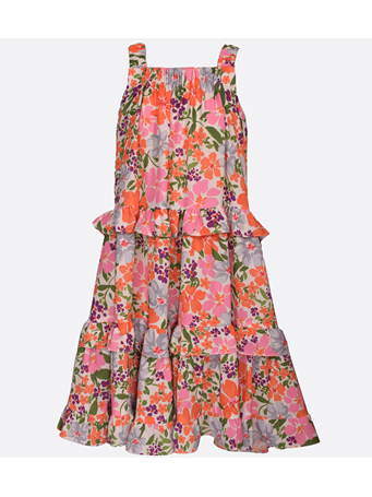 BONNIE JEAN - Trina Tiered Floral Dress MULTI