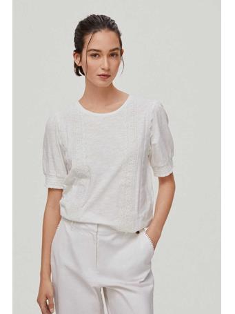PEDRO DEL HIERRO - Romantic Short Sleeve T-Shirt IVORY