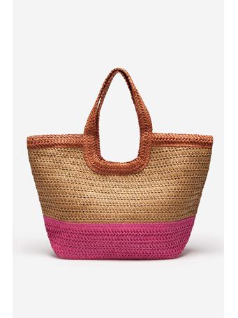 CORTEFIEL - Beach Shopper Bag PURPLE/LIL