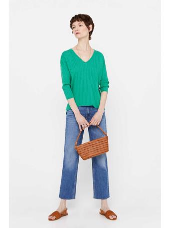 CORTEFIEL - Ecovero Viscose Sweater GREEN