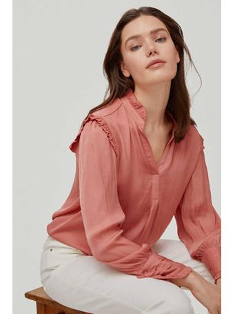 PEDRO DEL HIERRO - Flowy Blouse With Ruffles PINK