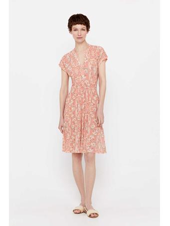 CORTEFIEL - Printed Pleated Knit Dress MULTICOLOU