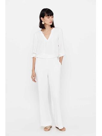 CORTEFIEL - Flowy Fabric Trousers WHITE