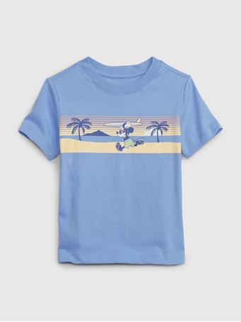 GAP - 100% Organic Cotton Mickey Mouse Graphic T-Shirt SHIRTING BLUE
