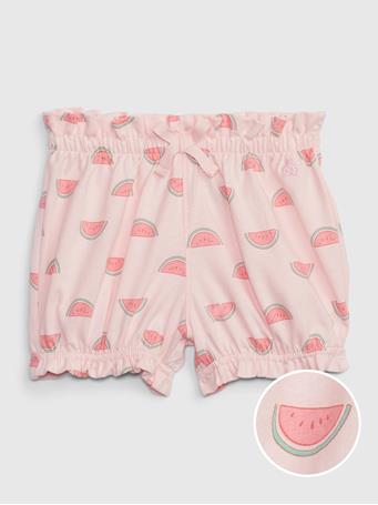 GAP - Baby 100% Organic Cotton Mix and Match Pull-On Shorts PINK CAMEO