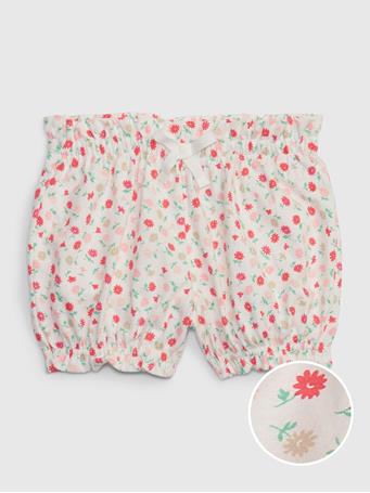 GAP - Baby 100% Organic Cotton Mix and Match Pull-On Shorts WHITE MULTI FLORAL