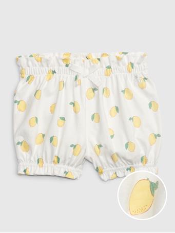 GAP - Baby 100% Organic Cotton Mix and Match Pull-On Shorts LEMON