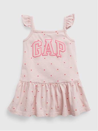 GAP - Baby Logo Tiered Dress MISTY ROSE