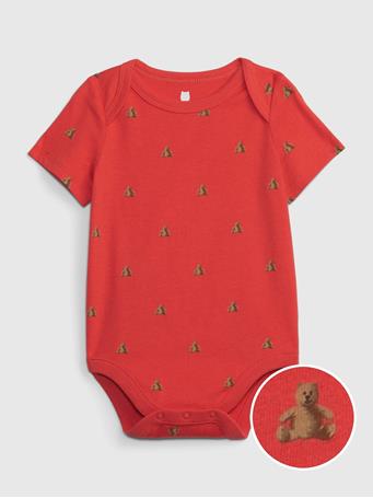 GAP - Baby 100% Organic Cotton Mix and Match Graphic Bodysuit TOMATO RED 18-1660TCX