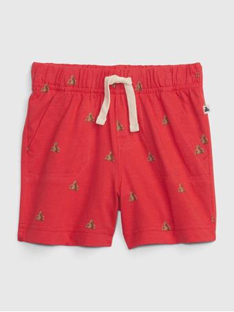 GAP - Baby 100% Organic Cotton Mix and Match Pull-On Shorts TOMATO RED 18-1660TCX