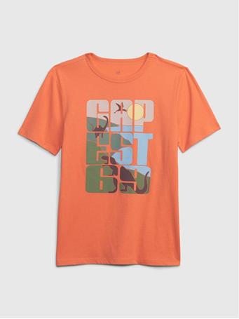 GAP - Kids Graphic T-Shirt PAPAYA WHIP