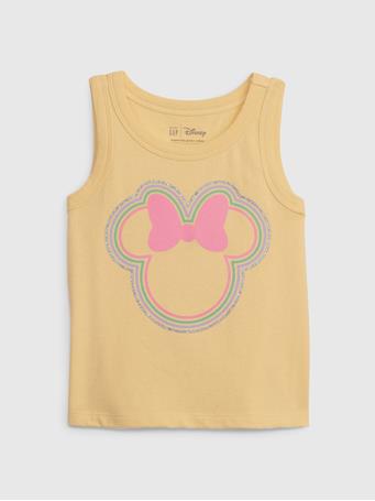GAP - 100% Organic Cotton Mix and Match Minnie Mouse Graphic Tank Top HAVANA YELLOW