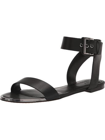DKNY - Tamara Flat Ankle Strap Sandal BLACK
