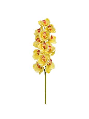 ALL STATE FLORAL - Silk Cymbidium Orchid Flower Stem YELLOW