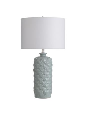STYLECRAFT LAMPS INC - Ceramic Shell Table Lamp BLUE
