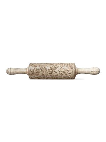 TAG - Santa Embossed Rolling Pin WOOD