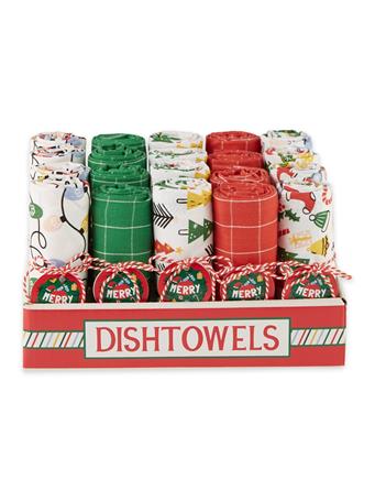 DESIGN IMPORTS - Oh What Fun Assorted Dishtowels ASSORTED