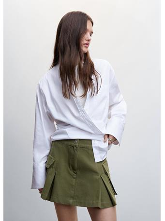 MANGO - Cargo Miniskirt MEDIUM BEIGE