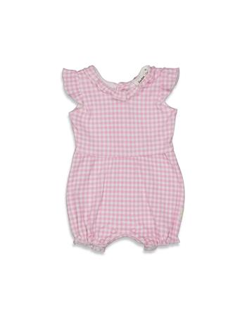 FEETJE - COTTON CANDY Rib Knit Gingham Playsuit LILA