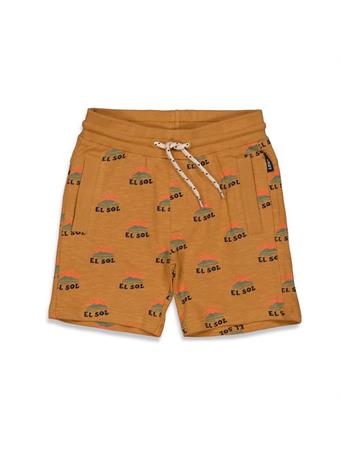STURDY - All Over Print Shorts BROWN