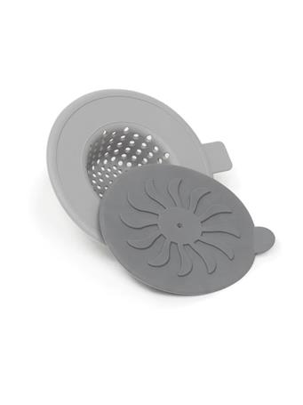  HOME BASICS - Silicone Sink Strainer and Stopper GREY