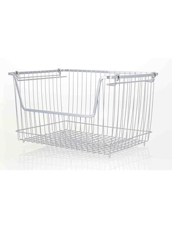  HOME BASICS - Powder Coated Steel Wire Storage Organizer  NO COLOR
