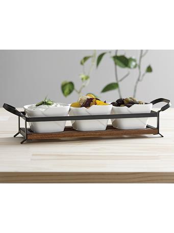 LADELLE - Serve and Share 4 Piece Serving Set  WHITE