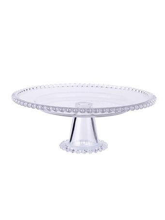 DIAMOND STAR GLASS - Cake Stand CLEAR