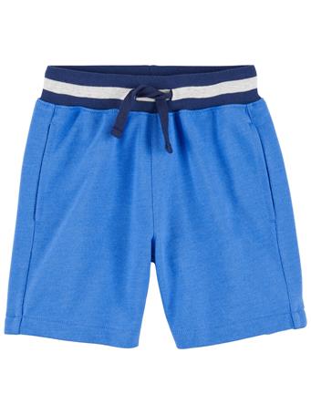 CARTER'S - Baby Drawstring French Terry Shorts BLUE