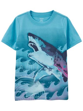 CARTER'S - Kid Shark Jersey Tee BLUE