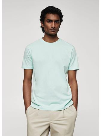 MANGO - 100% Cotton T-shirt MINT