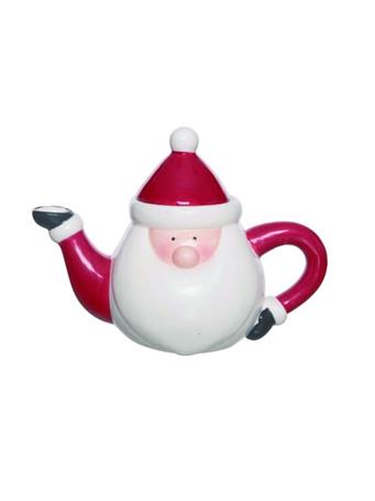 TRANSPAC IMPORTS - Santa Teapot RED