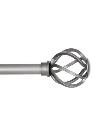 KENNEY - Standard Decorative Window Curtain Rod PEWTER