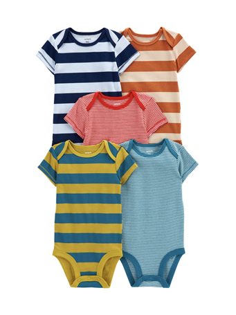 CARTER'S - Baby 5-Pack Short-Sleeve Bodysuits MULTI