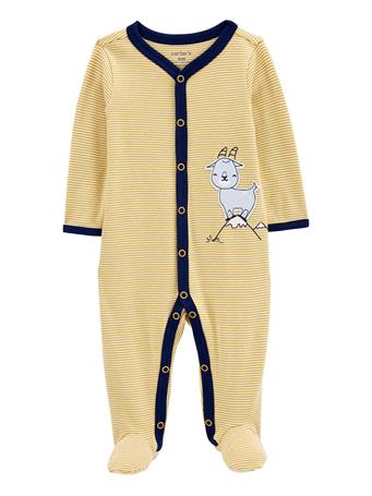 CARTER'S - Baby Goat Snap-Up Cotton Sleep & Play GOLD