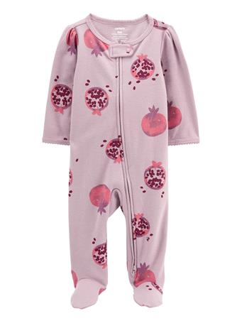 CARTER'S - Baby Pomegranate 2-Way Zip Cotton Sleep & Play PINK