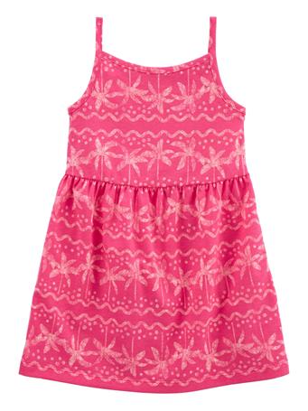 CARTER'S - Toddler Tropical Jersey Tank Dress PINK