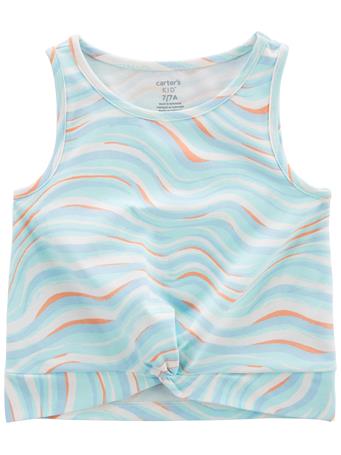 CARTER'S - Groovy Striped Active Twisted Top BLUE