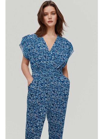 PEDRO DEL HIERRO - Printed Jumpsuit With Lurex TURQUOISE PRINT