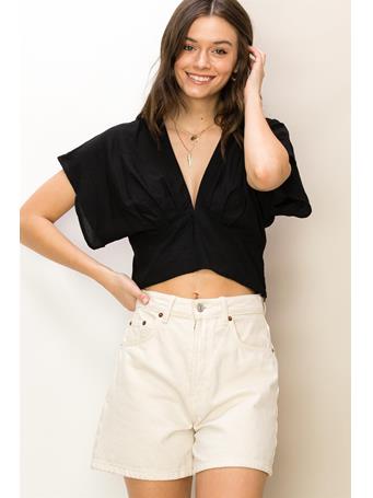 HYFVE - Destined To Love Back-Cutout Crop Top BLACK